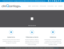 Tablet Screenshot of cliniqsantiago.com